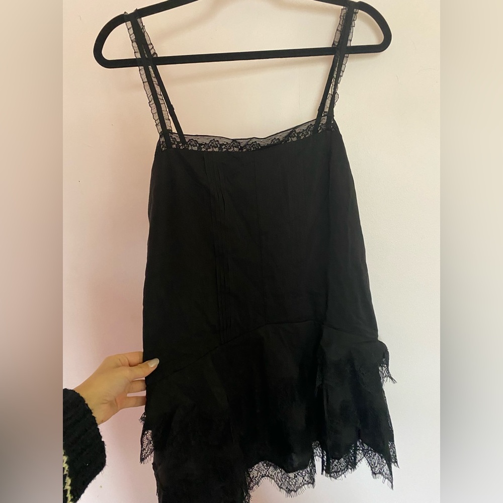 Reformation Cleodora Lace Trim Minidress - Picture 3 of 5